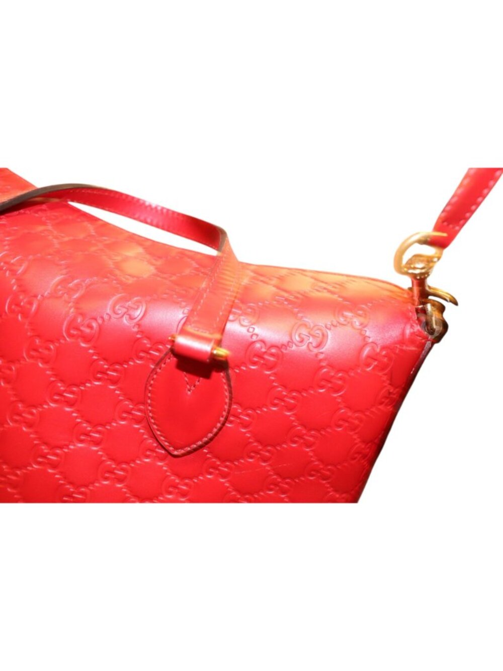 Gucci Signature Fold Over Tote Guccissima Leather, Medium - Picture 7 of 8